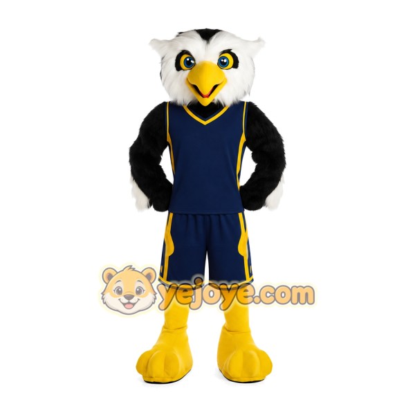Sport White Owl Mascot Costume Sport White Owl Mascot Costume