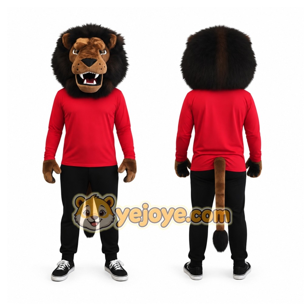 Sport Red Lion Mascot Costume Sport Red Lion Mascot Costume