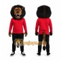 Sport Red Lion Mascot Costume