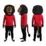 Sport Red Lion Mascot Costume