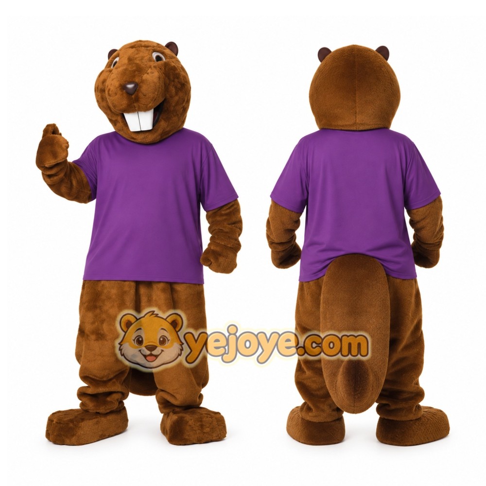 Adorable Beaver Mascot Costume for Events Promotions