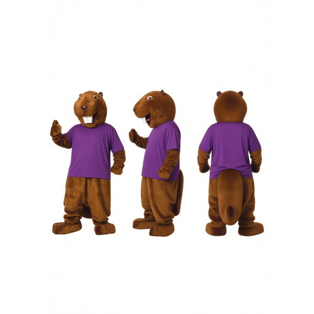 Adorable Beaver Mascot Costume for Events Promotions