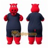 Red Hippo Mascot Costume
