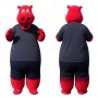 Red Hippo Mascot Costume