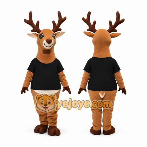 Friendly Elk Mascot Costume Suit