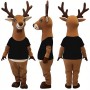 Friendly Elk Mascot Costume Suit