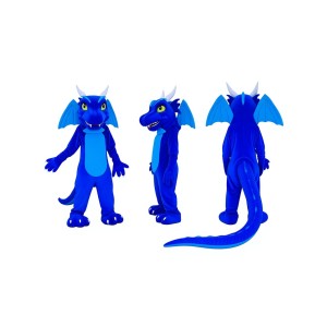 Blue Dragon Mascot Costume
