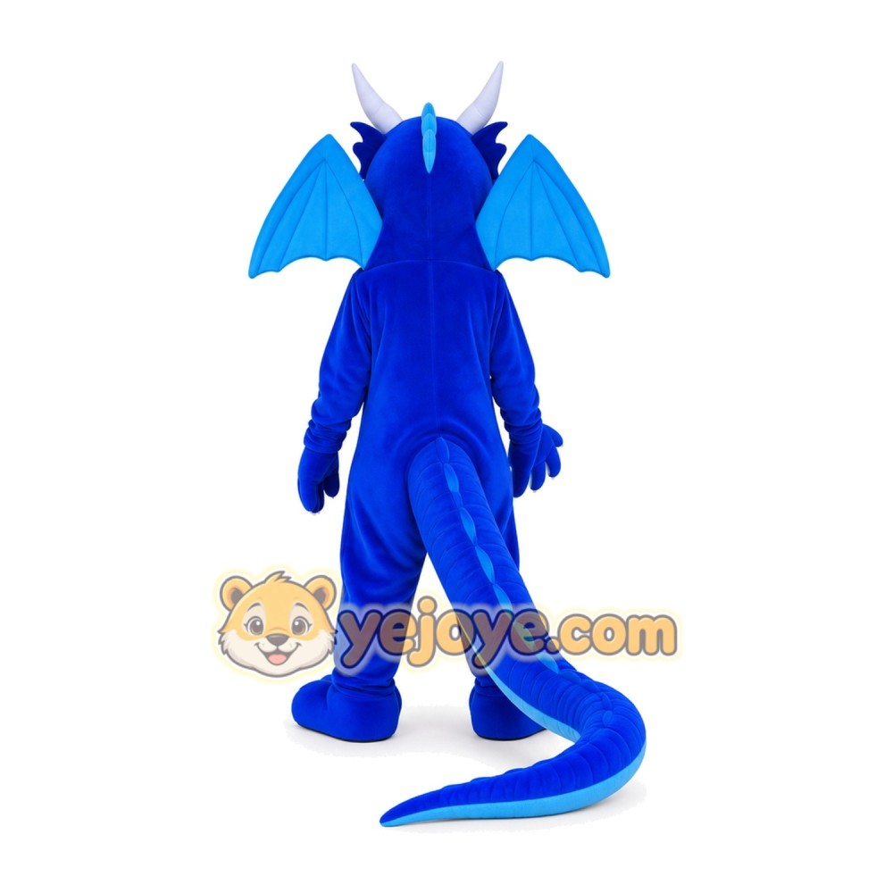 Blue Dragon Mascot Costume Blue Dragon Mascot Costume