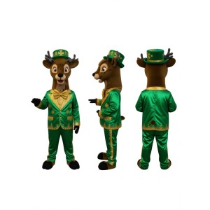 Full Body Christmas Reindeer Mascot Costume