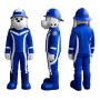 Blue Fire Dog Mascot Costume