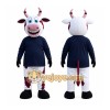 White Cow Mascot Costume White Cow Mascot Costume