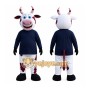 White Cow Mascot Costume