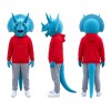 Sport Blue Dragon Mascot Costume