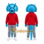 Sport Blue Triceratops Mascot Costume
