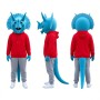 Sport Blue Dragon Mascot Costume