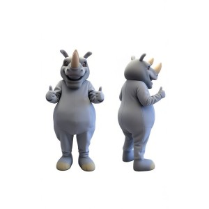 Adorable Rhino Mascot Costume for Events Promotions