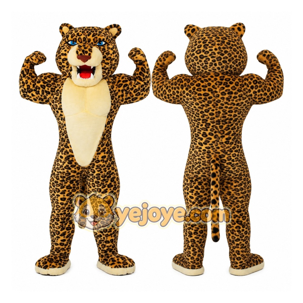Adorable Leopard Mascot Costume for Events Promotions Adorable Leopard Mascot Costume for Events Promotions