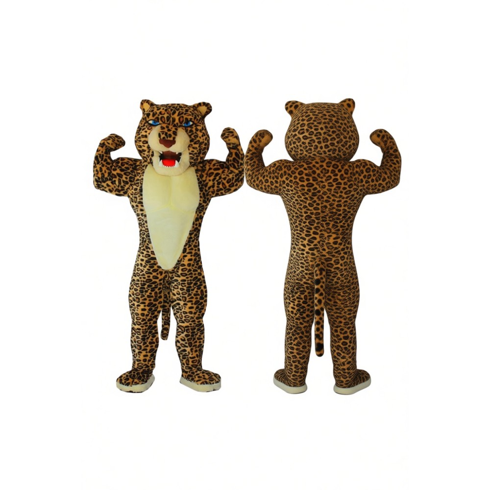 Adorable Leopard Mascot Costume for Events Promotions