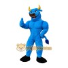 Adorable Blue Bison Mascot Costume for Events Promotions Adorable Blue Bison Mascot Costume for Events Promotions