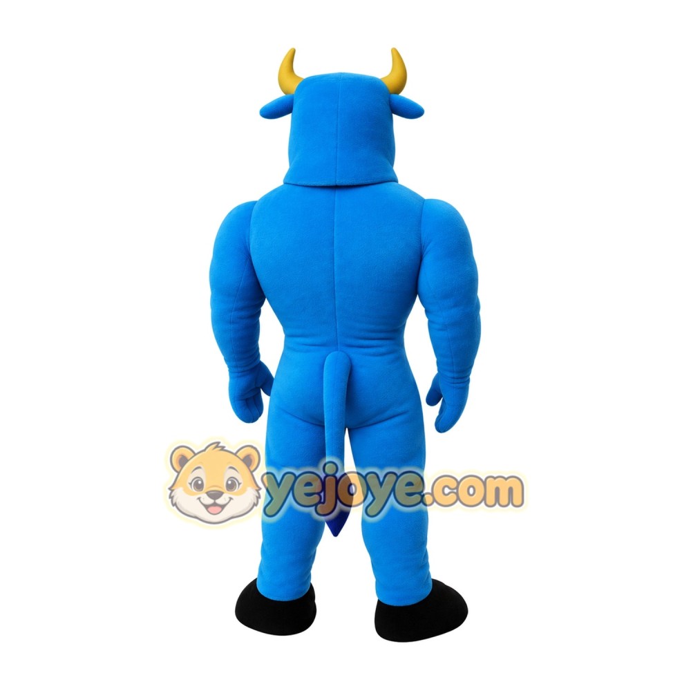Adorable Blue Bison Mascot Costume for Events Promotions Adorable Blue Bison Mascot Costume for Events Promotions