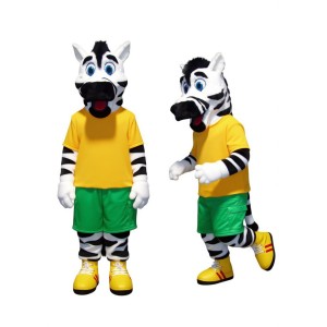 Adorable White Zebra Mascot Costume for Events Promotions