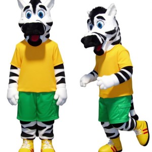 Adorable White Zebra Mascot Costume for Events Promotions
