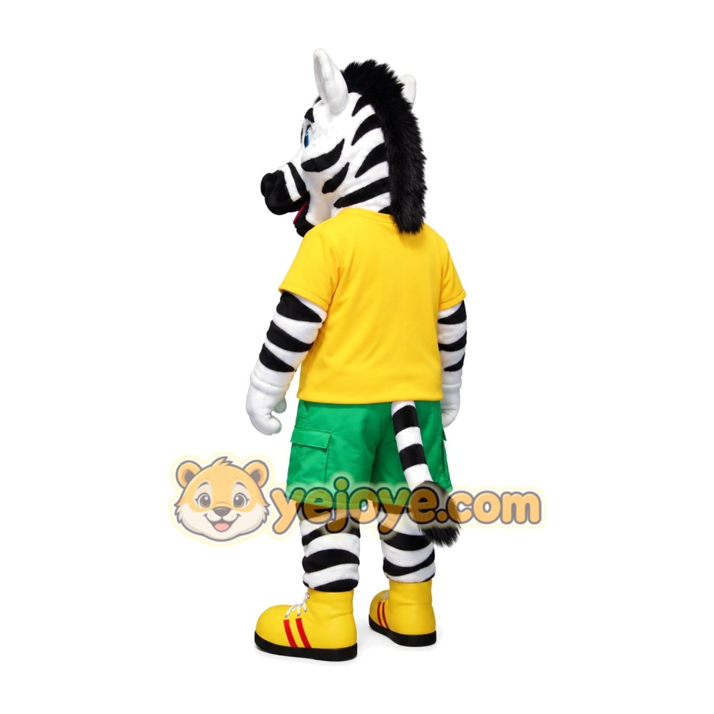 Adorable White Zebra Mascot Costume for Events Promotions Adorable White Zebra Mascot Costume for Events Promotions
