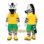 Adorable White Zebra Mascot Costume for Events Promotions