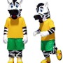 Adorable White Zebra Mascot Costume for Events Promotions