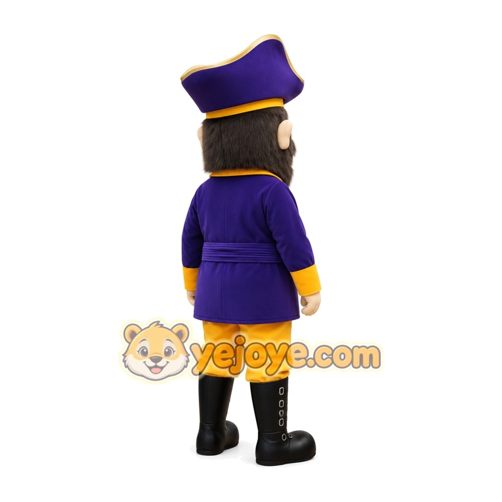 Adorable Pirate captain Mascot Costume for Events Promotions Adorable Pirate captain Mascot Costume for Events Promotions