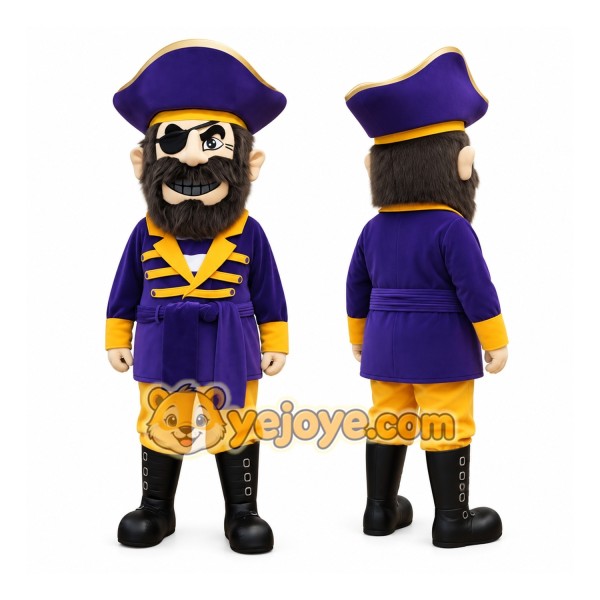 Adorable Pirate captain Mascot Costume for Events Promotions