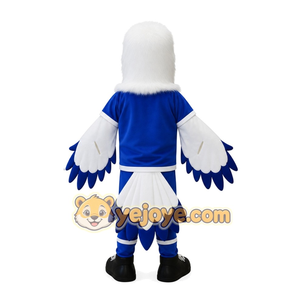 Adorable Blue Sport Eagle Mascot Costume for Events Promotions Adorable Blue Sport Eagle Mascot Costume for Events Promotions