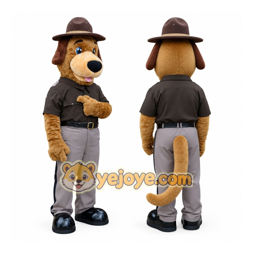 Adorable Brown Dog Mascot Costume for Events Promotions Adorable Brown Dog Mascot Costume for Events Promotions