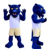 Adorable Blue Leopard Mascot Costume for Events Promotions