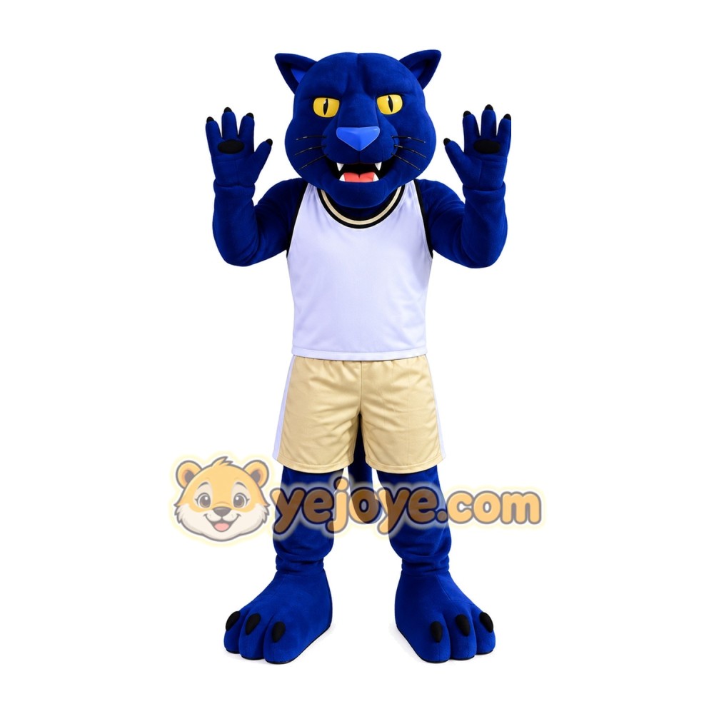 Adorable Blue Leopard Mascot Costume for Events Promotions Adorable Blue Leopard Mascot Costume for Events Promotions