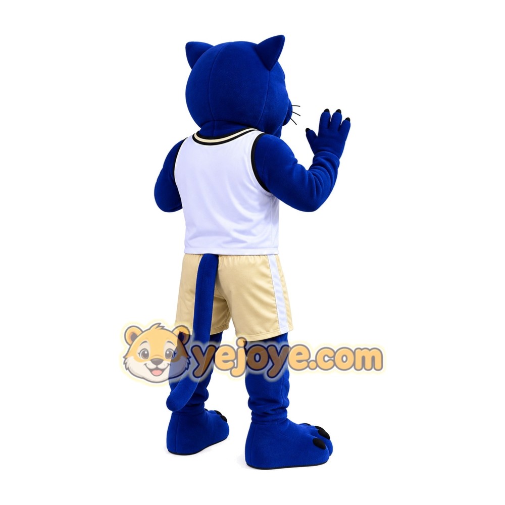Adorable Blue Leopard Mascot Costume for Events Promotions Adorable Blue Leopard Mascot Costume for Events Promotions