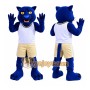 Adorable Blue Leopard Mascot Costume for Events Promotions