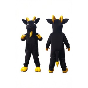 Adorable Black Goat Mascot Costume for Events Promotions