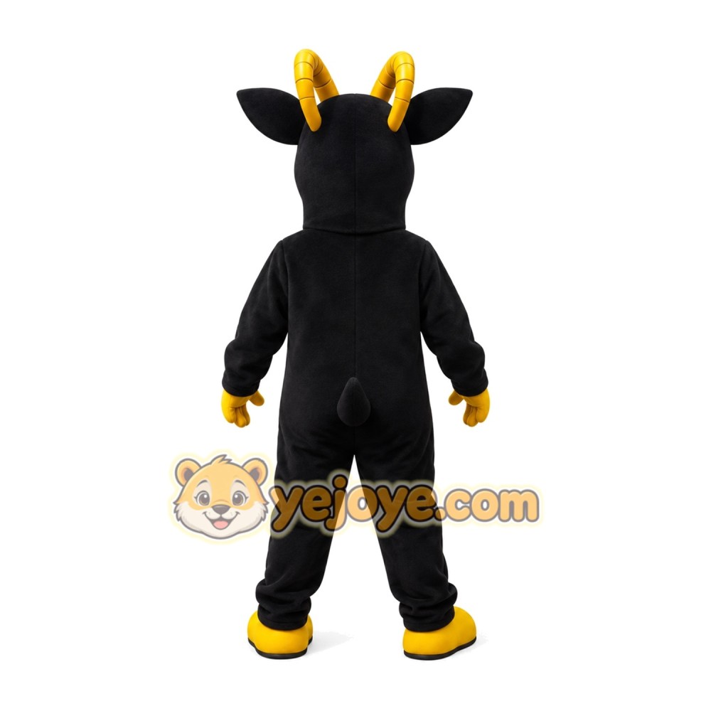 Adorable Black Goat Mascot Costume for Events Promotions Adorable Black Goat Mascot Costume for Events Promotions