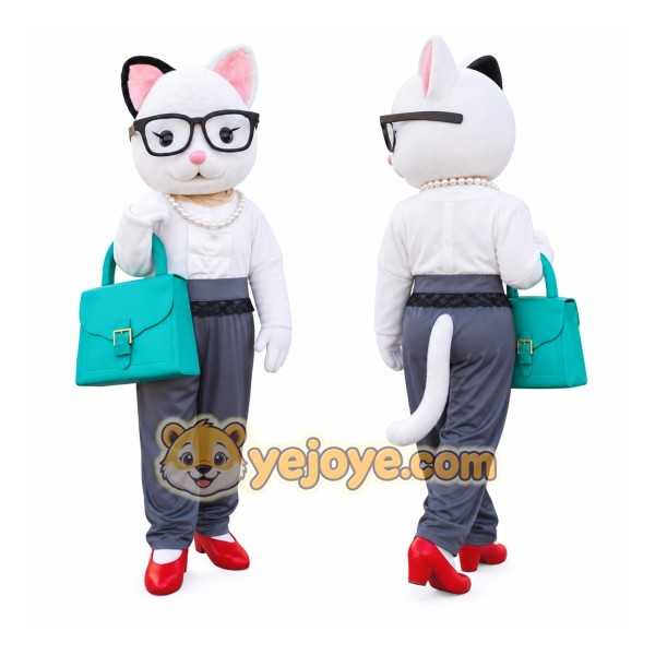 Adorable Fashionable Cat Mascot Costume for Events Promotions