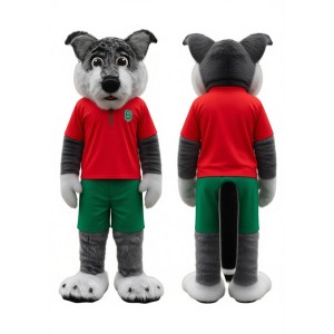 Adorable Grey Husky Mascot Costume for Events Promotions