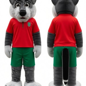 Adorable Grey Husky Mascot Costume for Events Promotions