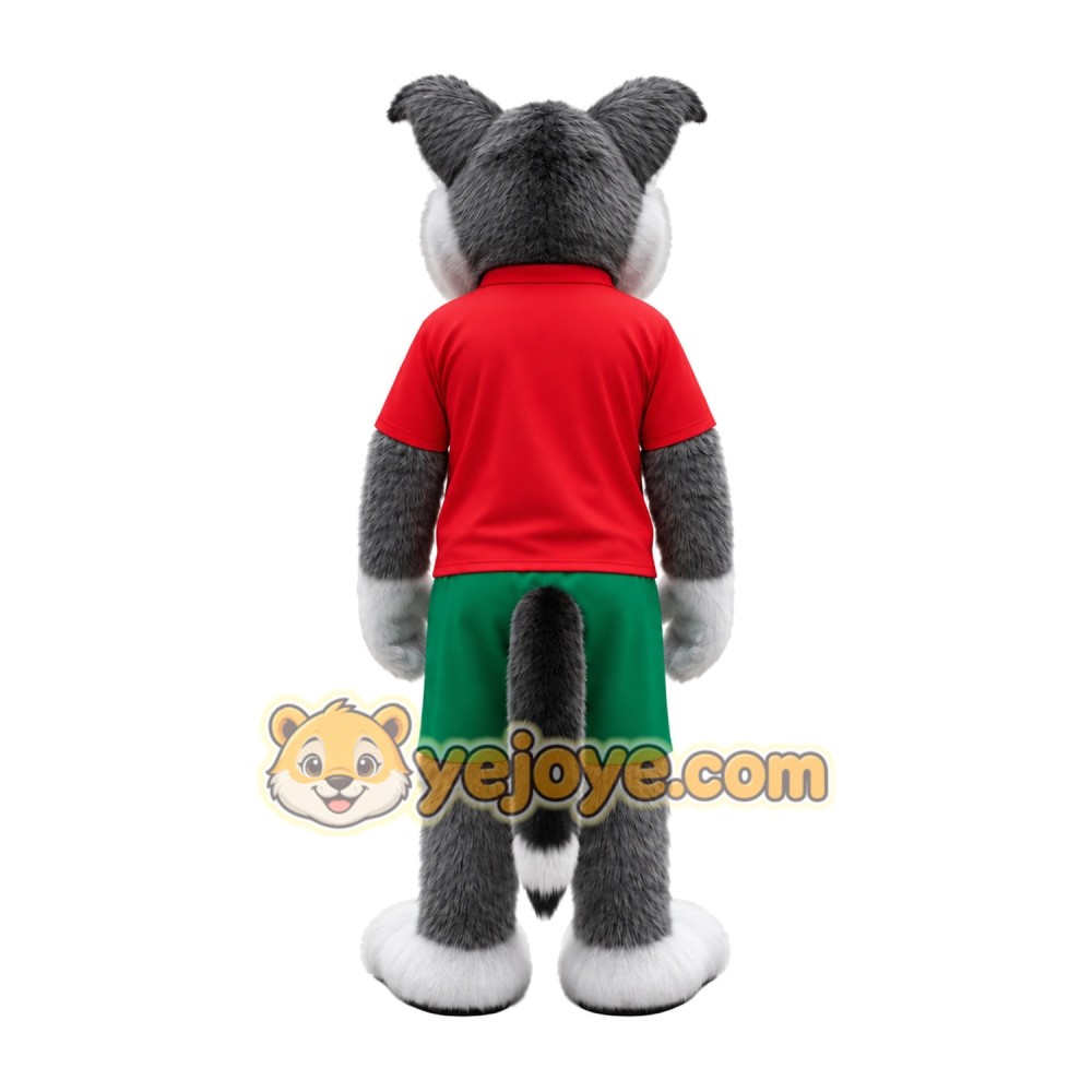 Adorable Grey Husky Mascot Costume for Events Promotions Adorable Grey Husky Mascot Costume for Events Promotions