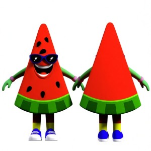 Adorable Watermelon Mascot Costume for Events Promotions