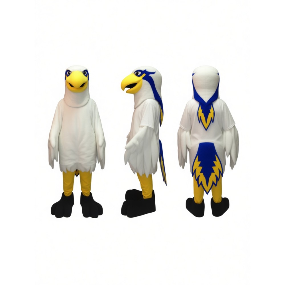 Adorable White Eagle Mascot Costume for Events Promotions