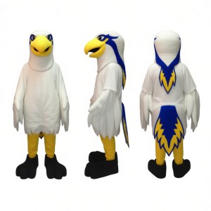 Adorable White Eagle Mascot Costume for Events Promotions
