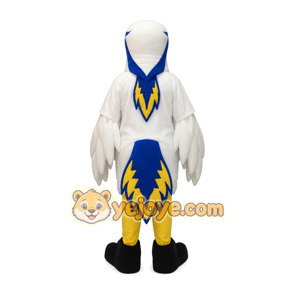 Adorable White Eagle Mascot Costume for Events Promotions Adorable White Eagle Mascot Costume for Events Promotions