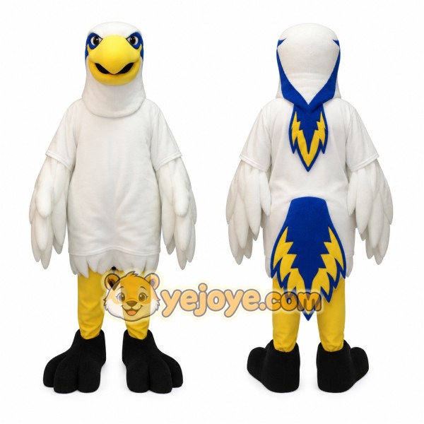Adorable White Eagle Mascot Costume for Events Promotions