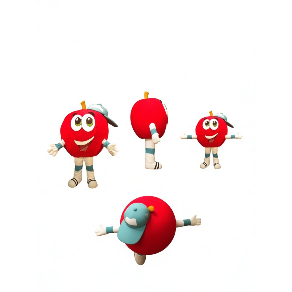 Adorable Apple Mascot Costume for Events Promotions
