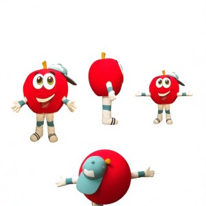 Adorable Apple Mascot Costume for Events Promotions